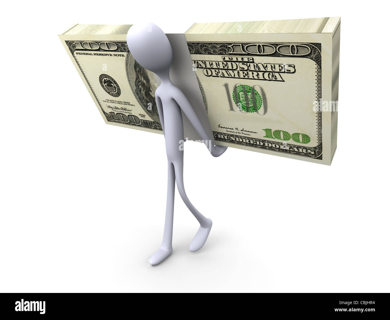 Carrying your cash Stock Photo Alamy