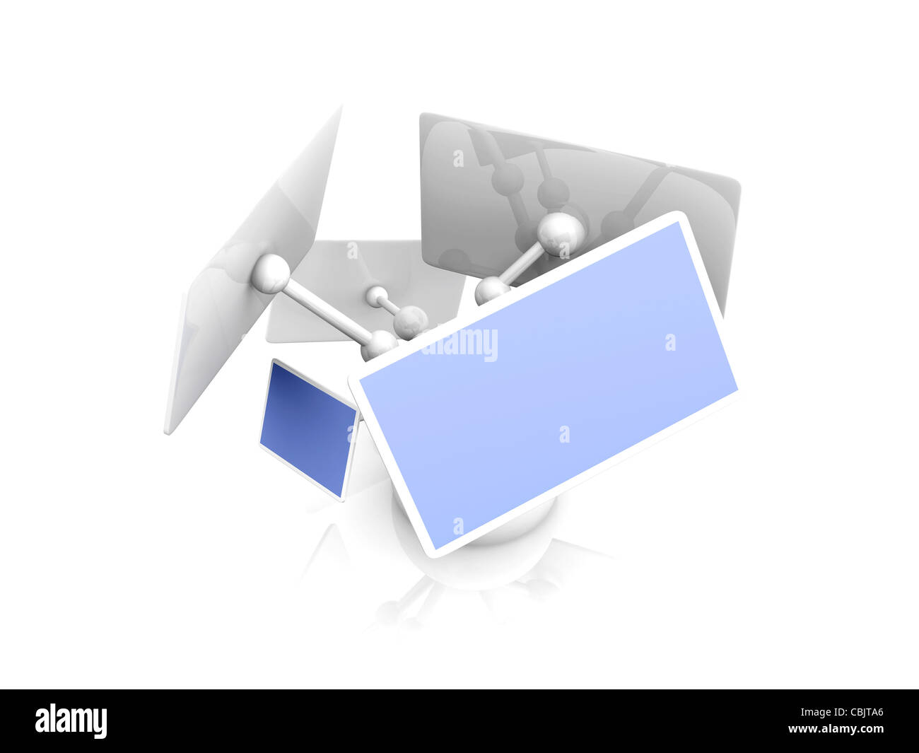 Asorted Screen Large flat screen monitor Cut Out Stock Images & Pictures - Alamy