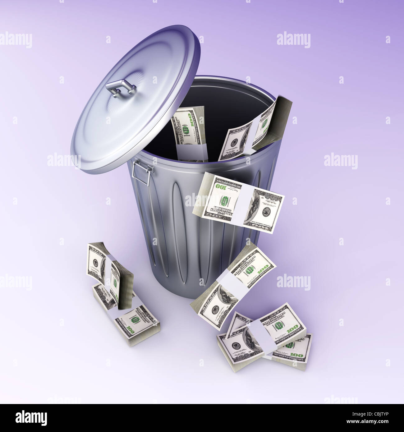 Throwing away money Stock Photo Alamy