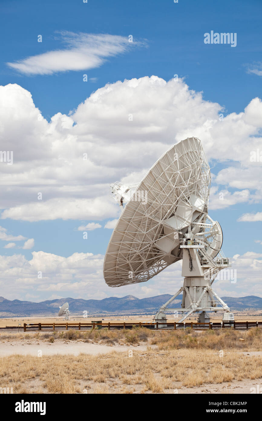 Radio Telescope, Very Large Array, New Mexico Stock Photo