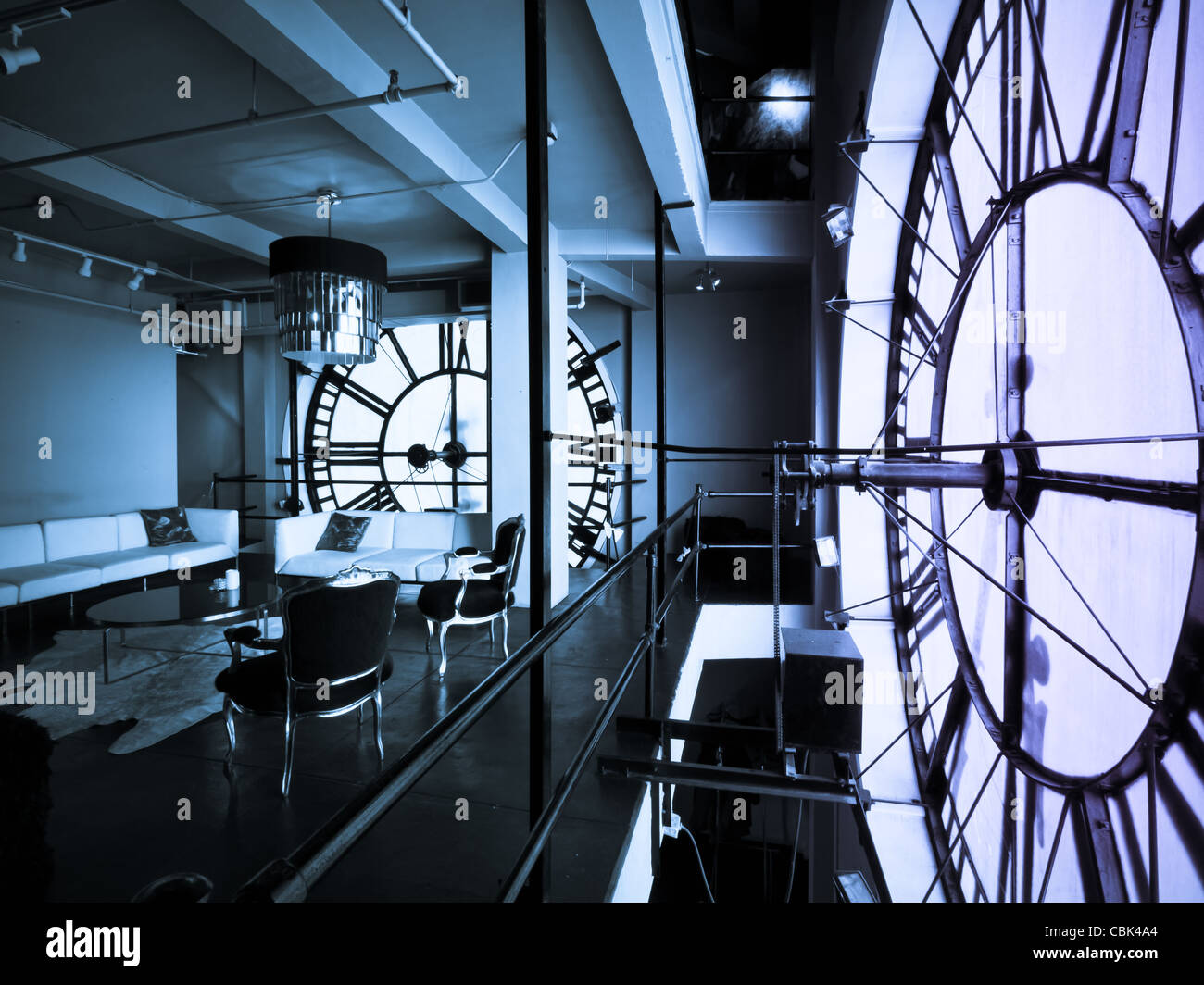 Inside of the Clock Tower on 16th Street Mall in Denver, Colorado Stock