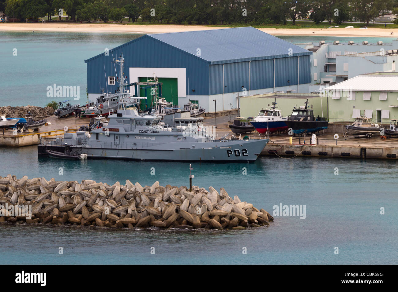 Coast Guard Cutter "Leonard C Banfield" Bridgetown Barbados Stock Photo