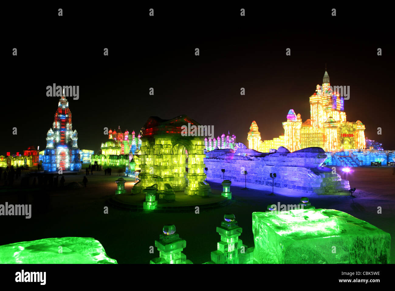 Ice Festival Harbin, Heilongjiang province, China Stock Photo