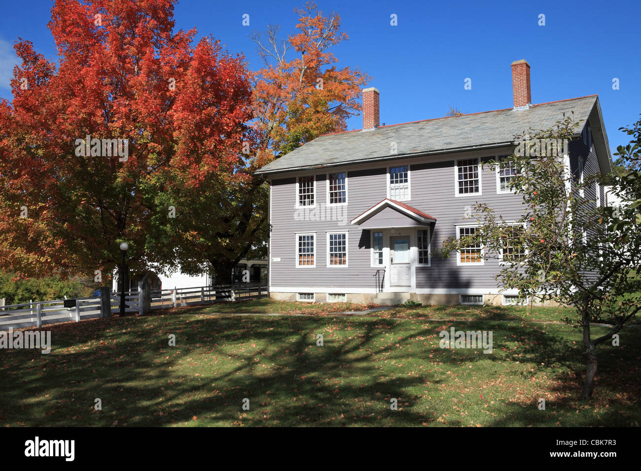 The infirmary, Canterbury Shaker Village, New Hampshire, USA Stock Photo
