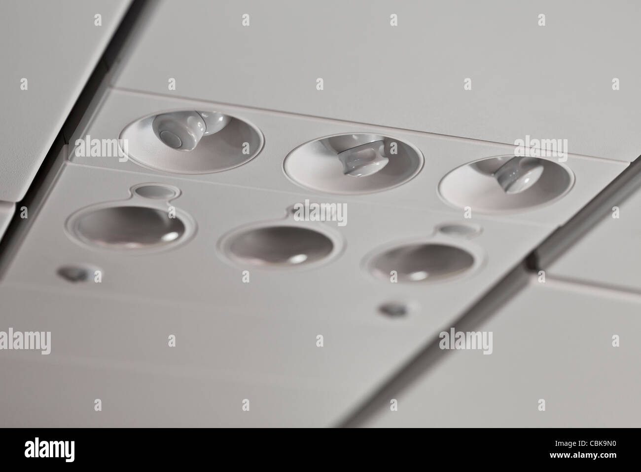 Air conditioning control valves on an airplane Stock Photo Alamy