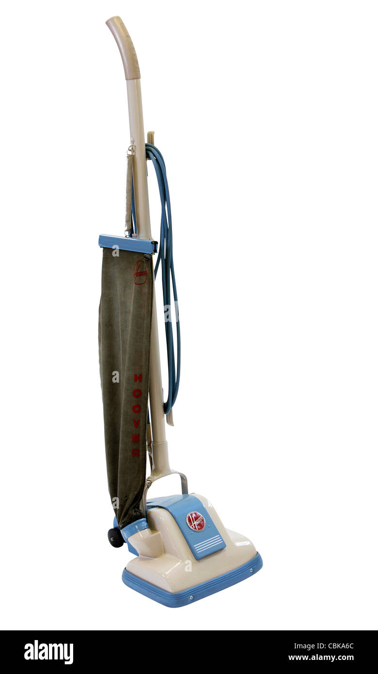 Vintage Hoover antique vacuum cleaner against white background Stock Photo  - Alamy