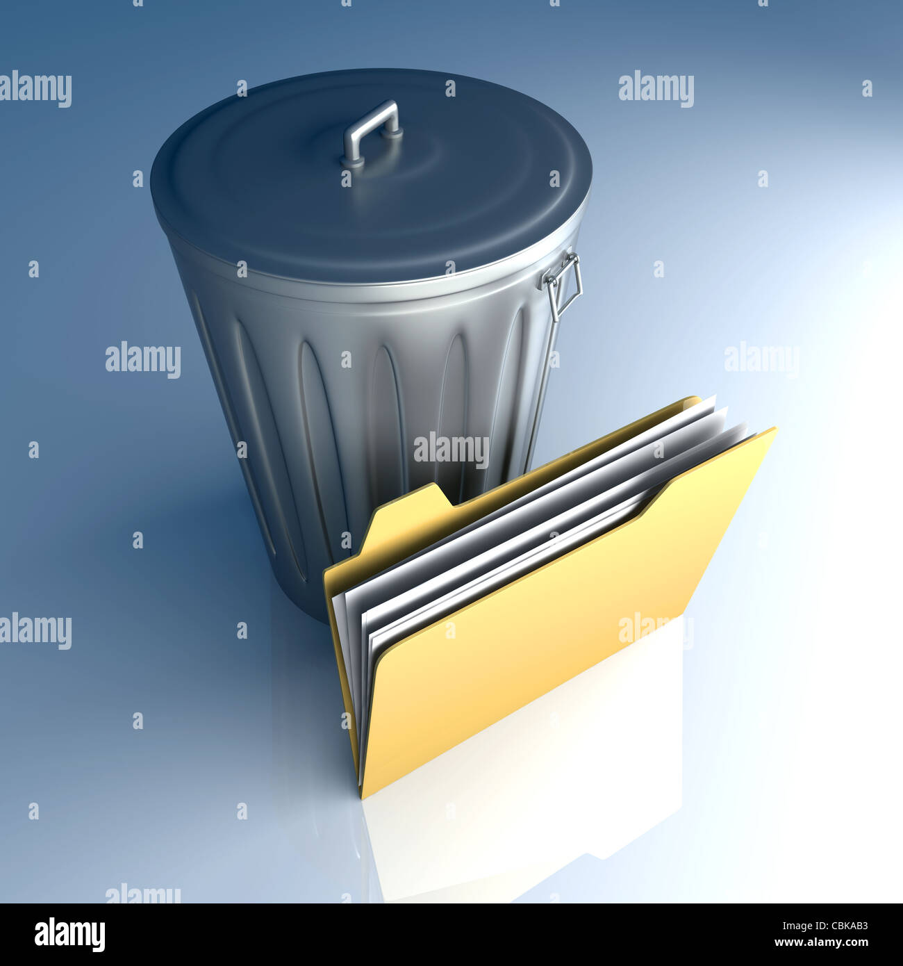 Concept trash folder hi-res stock photography and images - Alamy