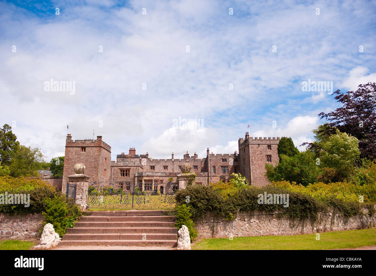muncaster castle Stock Photo