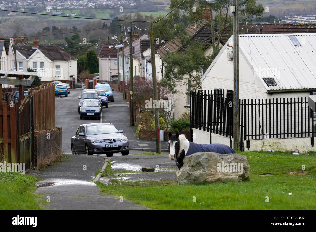 The Gurnos Estate in Merthyr Tydfil in the heart of the South Wales