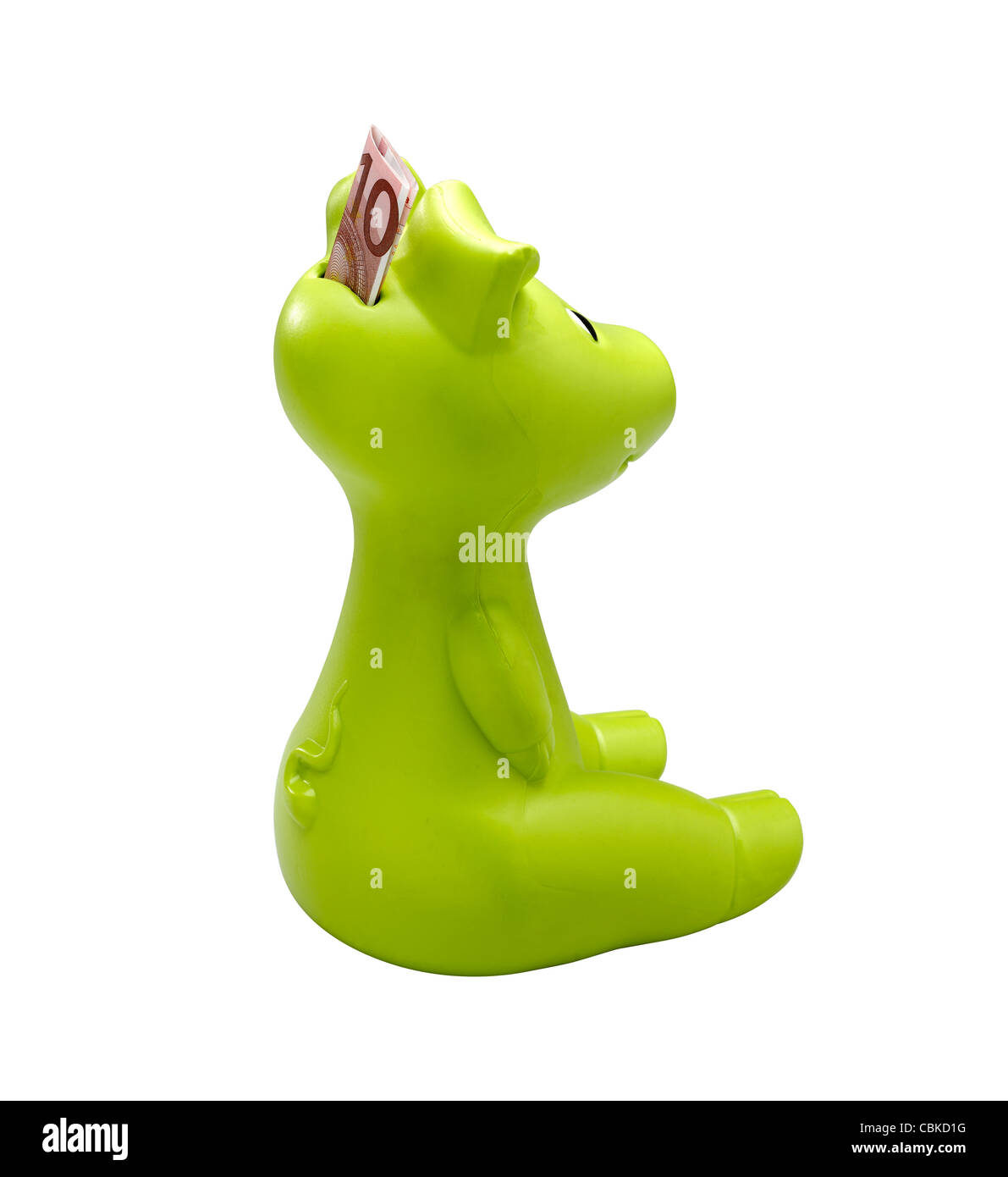 Piggy bank (isolated) on white background Stock Photo - Alamy