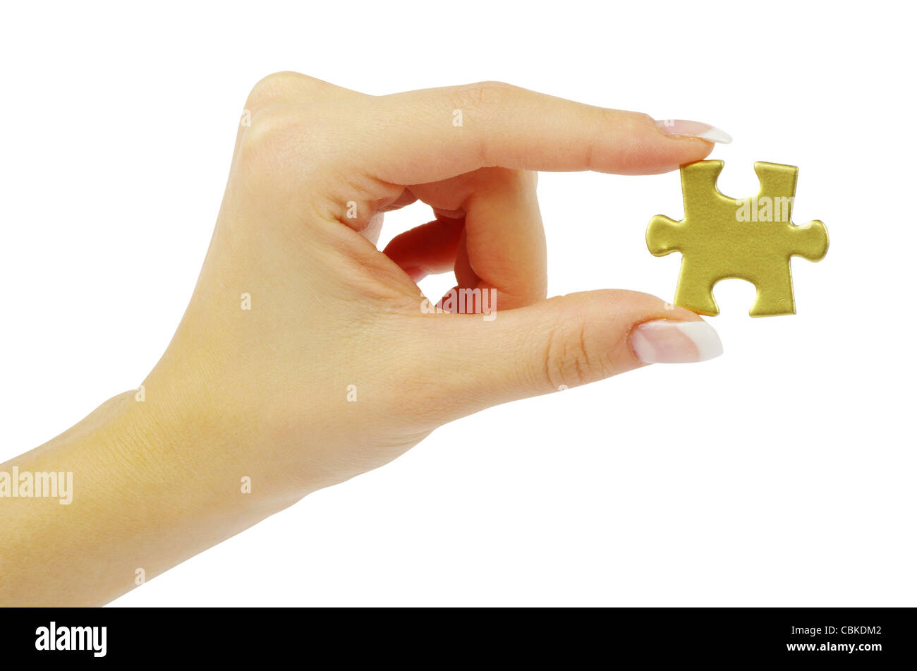 hand holding a puzzle piece Stock Photo - Alamy