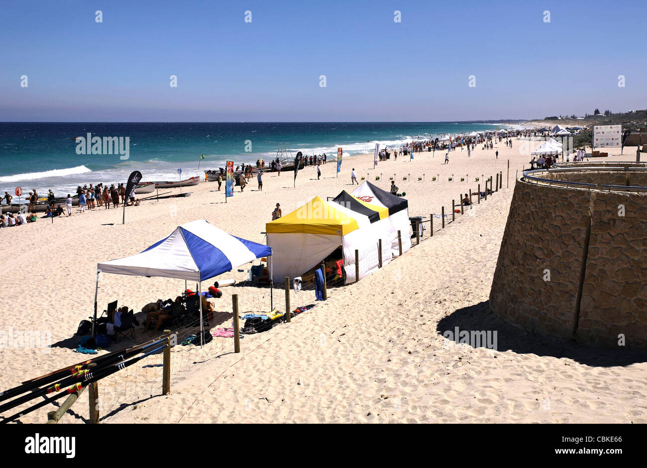 Scarborough Beach and the Indian Ocean, Perth Western Australia Stock Photo