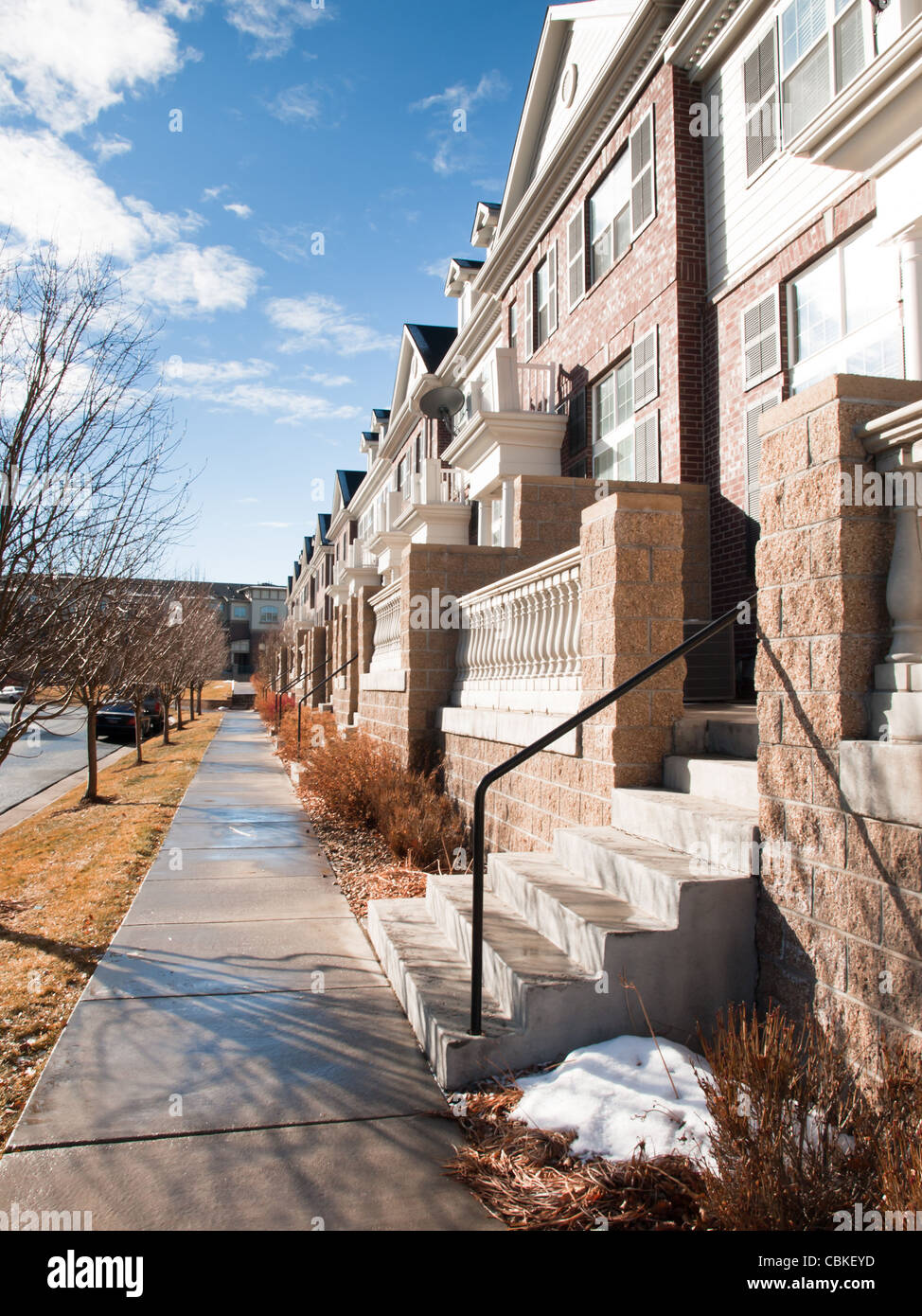 A row of townhomes in Denver, Colorado Stock Photo Alamy