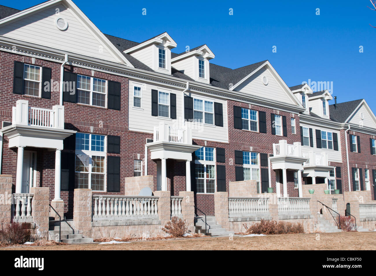 A row of townhomes in Denver, Colorado Stock Photo Alamy