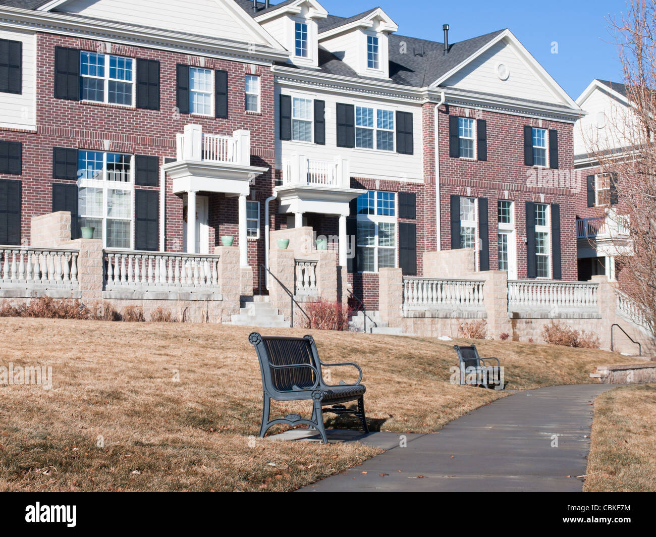 A row of townhomes in Denver, Colorado Stock Photo Alamy