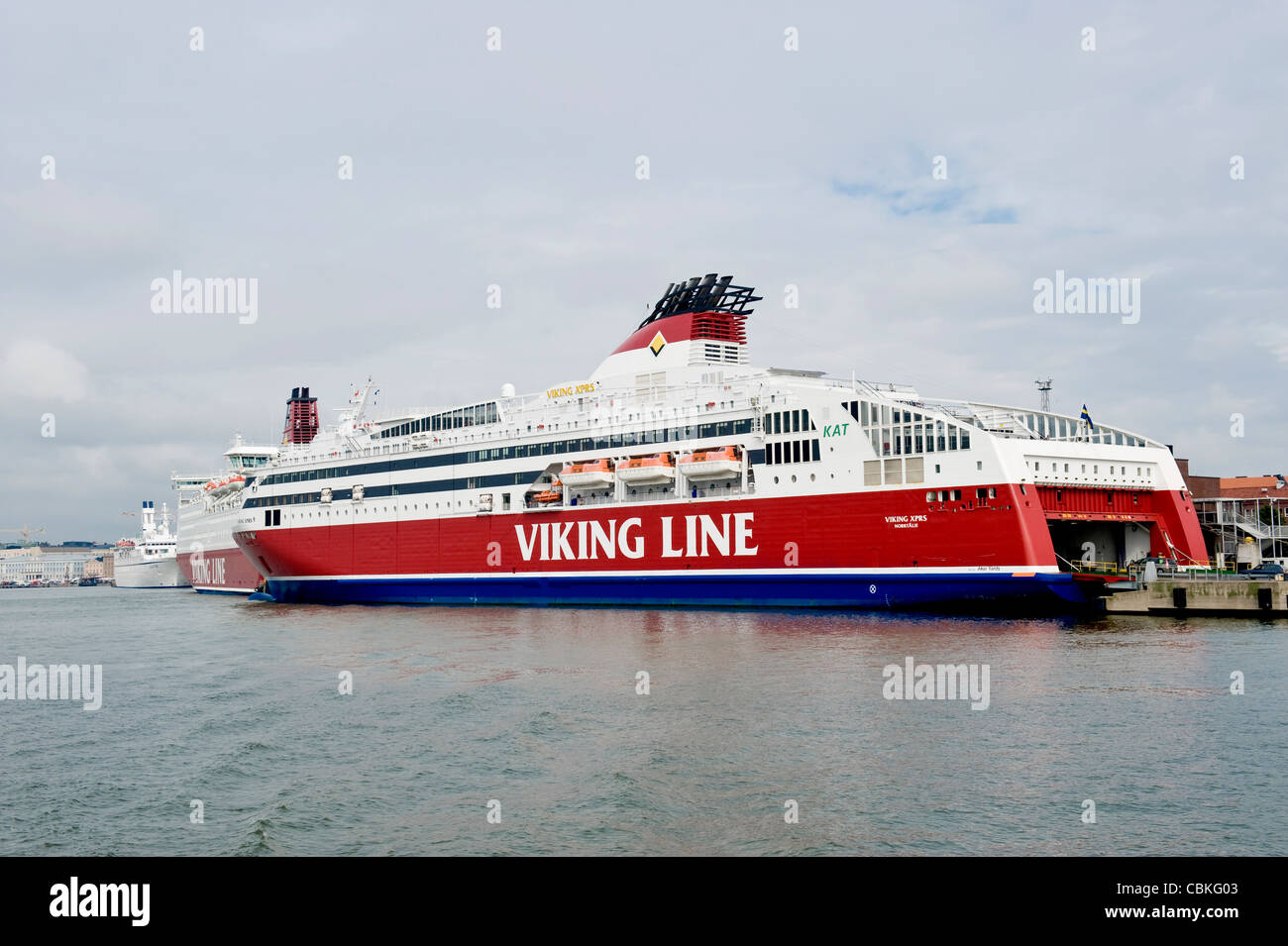 Scandinavian cruise ship Stock Photo