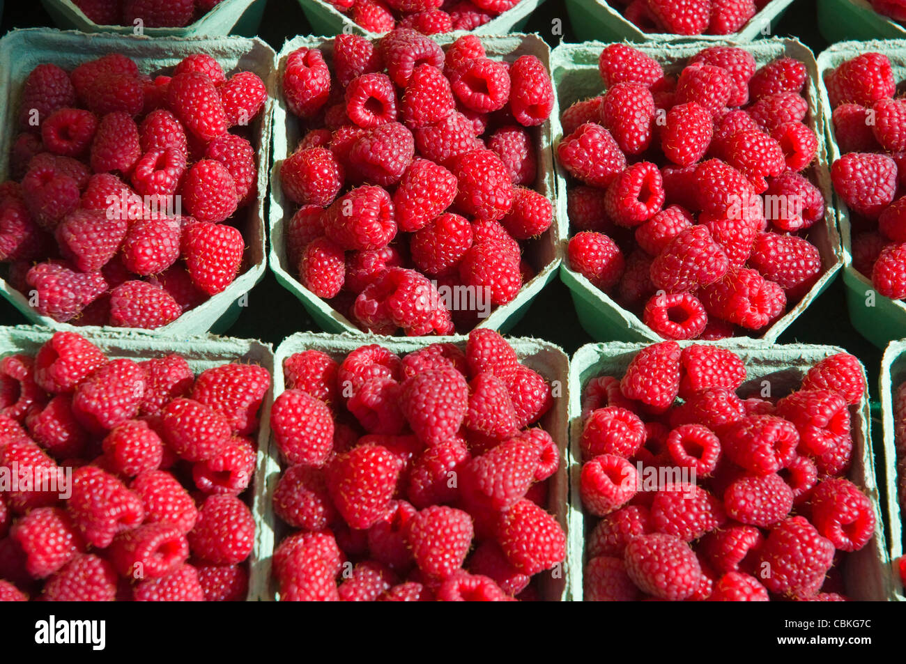 Swedish rasperries at the market Östermalmstorg square Östermalm ...