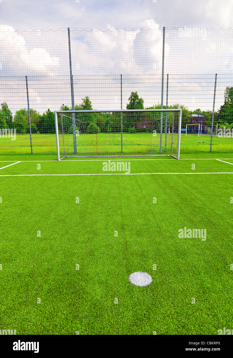 empty football field Stock Photo Alamy