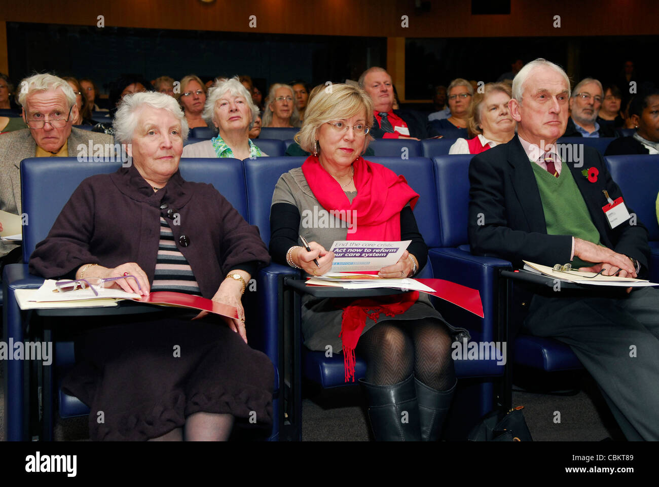 Delegates attending conference for those who care for people with physical or special needs, London, UK. Stock Photo