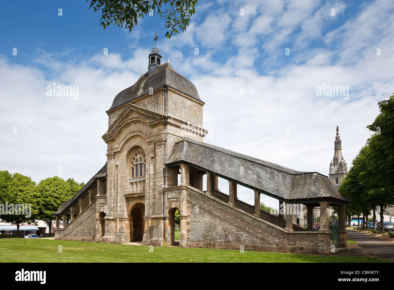 Scala Sancta, Holy Stairs, at St Anne d'Auray, Brittany, France Stock Photo