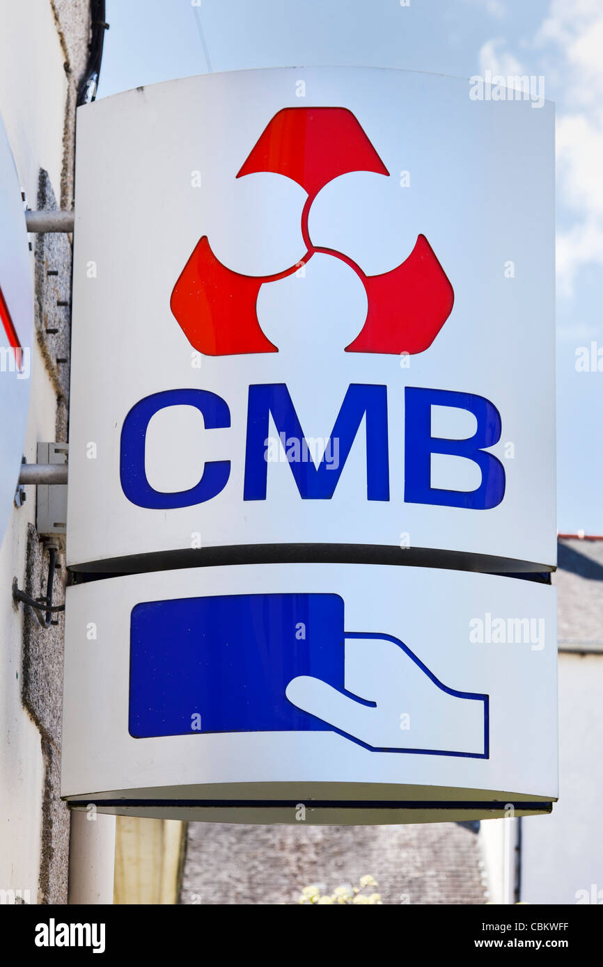 Credit Mutuel de Bretagne - CMB - bank, Brittany, France Stock Photo - Alamy