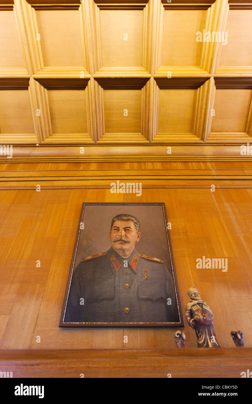 Russia, Black Sea Coast, Sochi, Stalin Dacha, summer house of Soviet Dictator Joseph Stalin, Zelenaya Roscha sanitorium Stock Photo