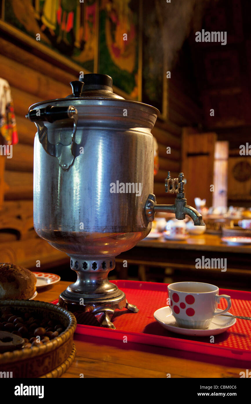 Russia, Black Sea Coast, Sochiarea, Dagomys, traditional Russian tea