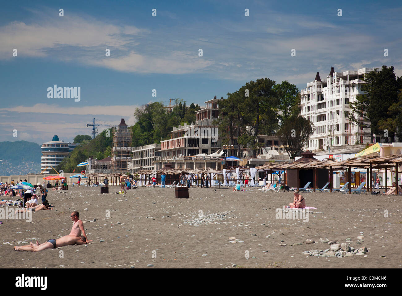 Russia, Black Sea Coast, Sochi, Riviera Beach Stock Photo - Alamy