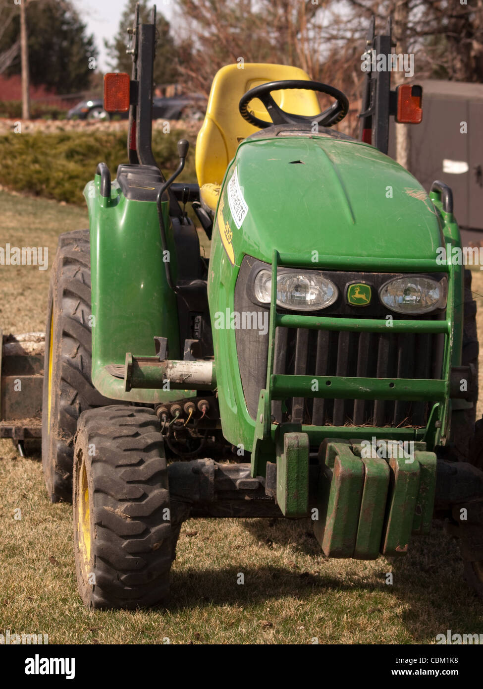 Lawn mower truck Stock Photo Alamy