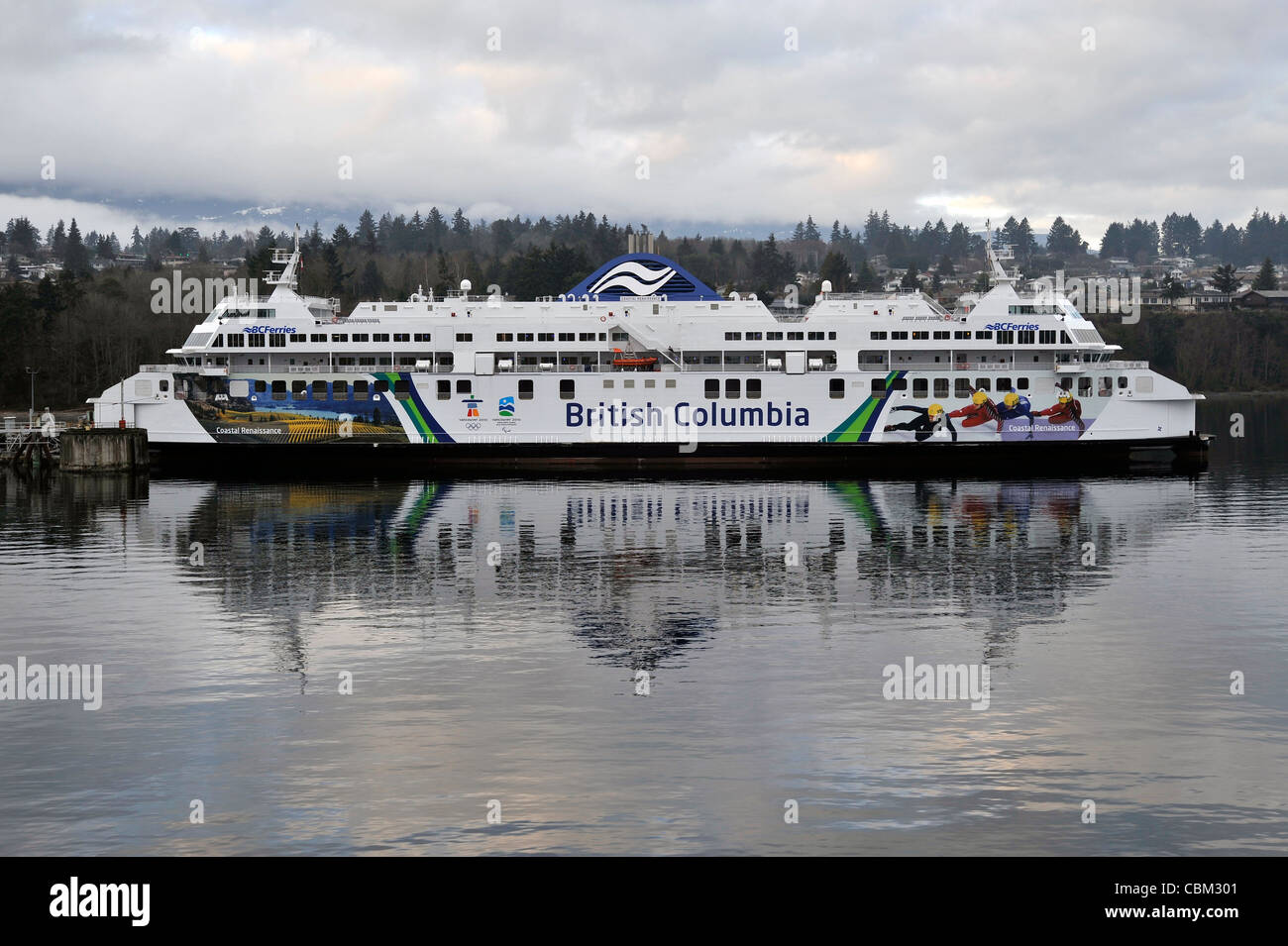 BC Ferries vessel in Nanaimo, Vancouver Island Stock Photo