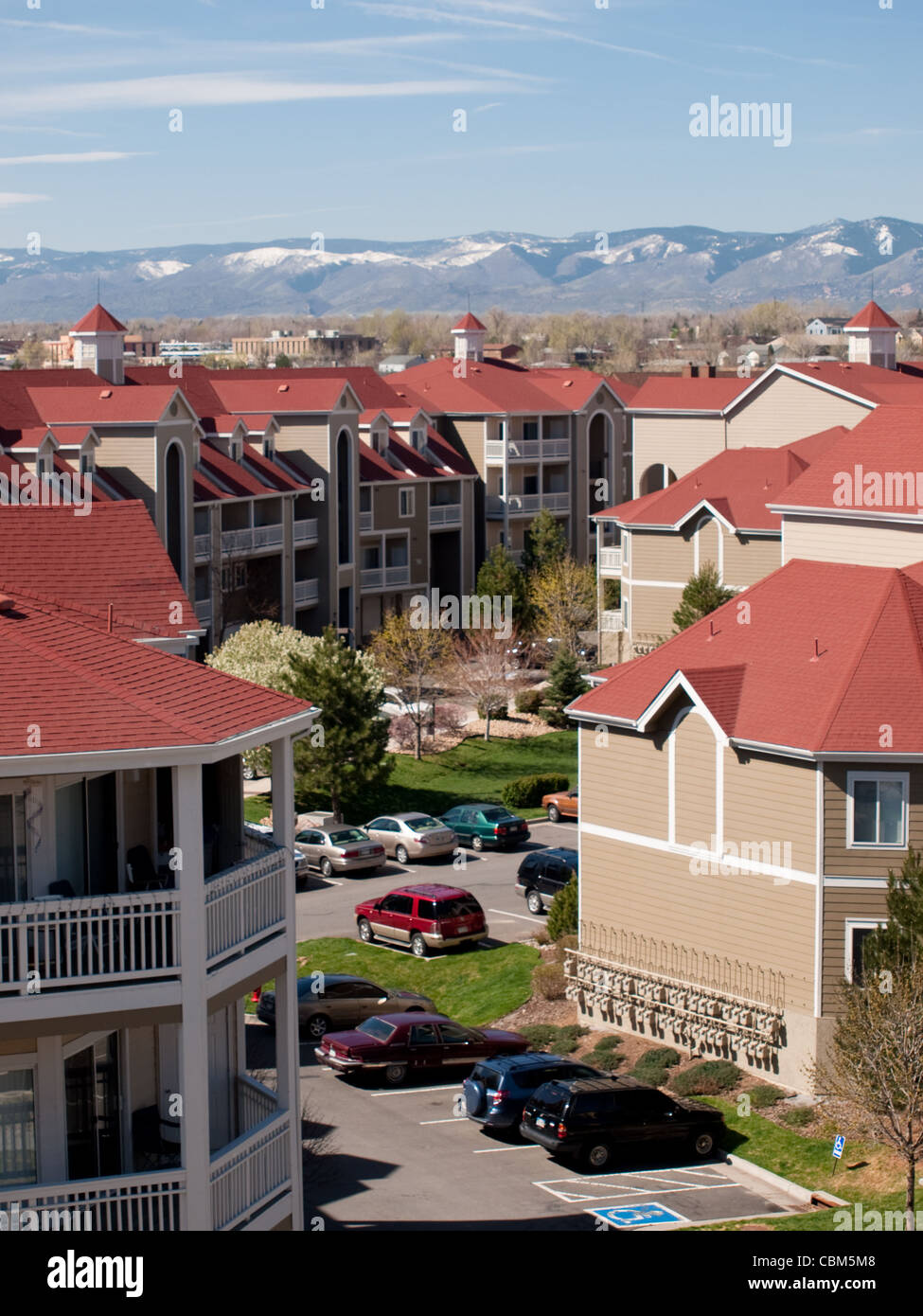 Rooftop of apartment building in Belmar, Colorado Stock Photo Alamy