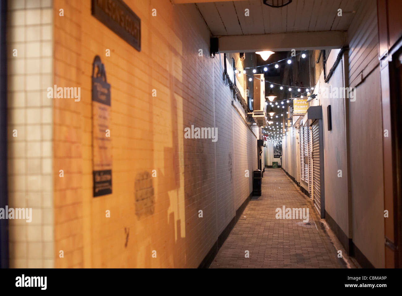wilson's court one of the entries oldest streets in belfast northern ireland uk united kingdom Stock Photo