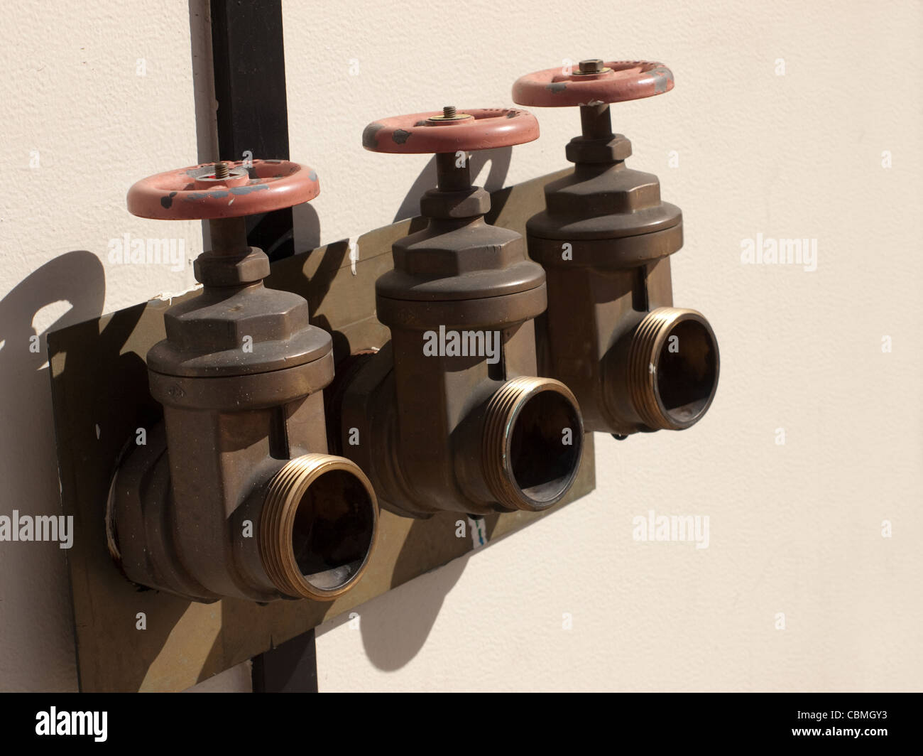 Wall mounted fire hydrant Stock Photo Alamy