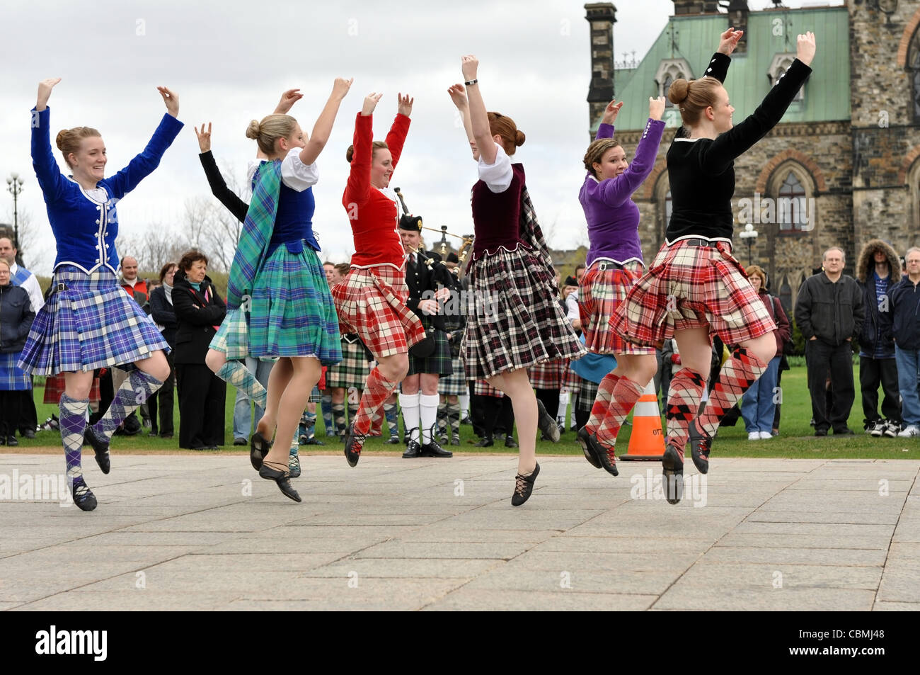 Scottish Highland Dancers perform at the National Tartan Day