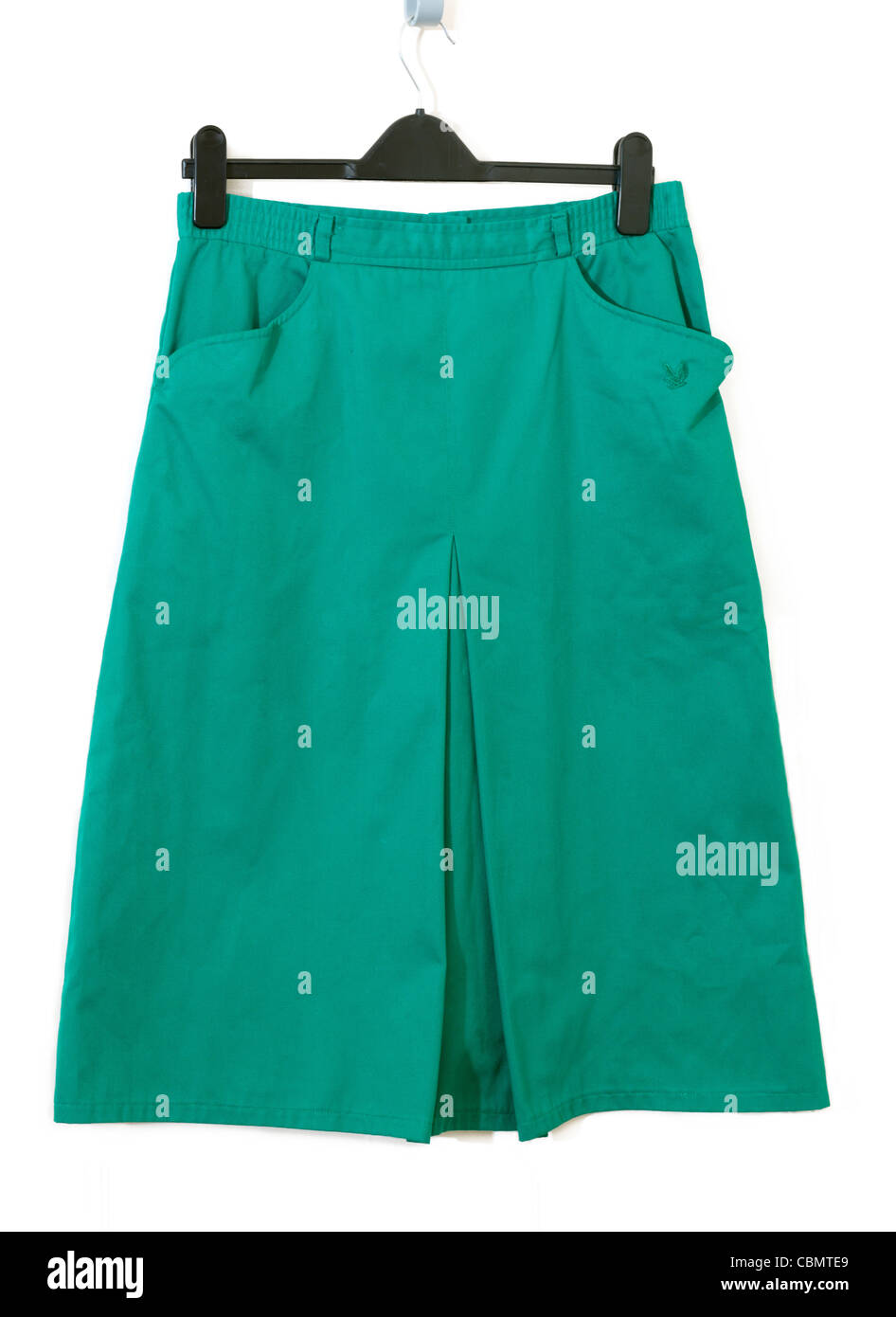 Lyle & scott Turquoise Skirt With Pleat At The Front Stock Photo