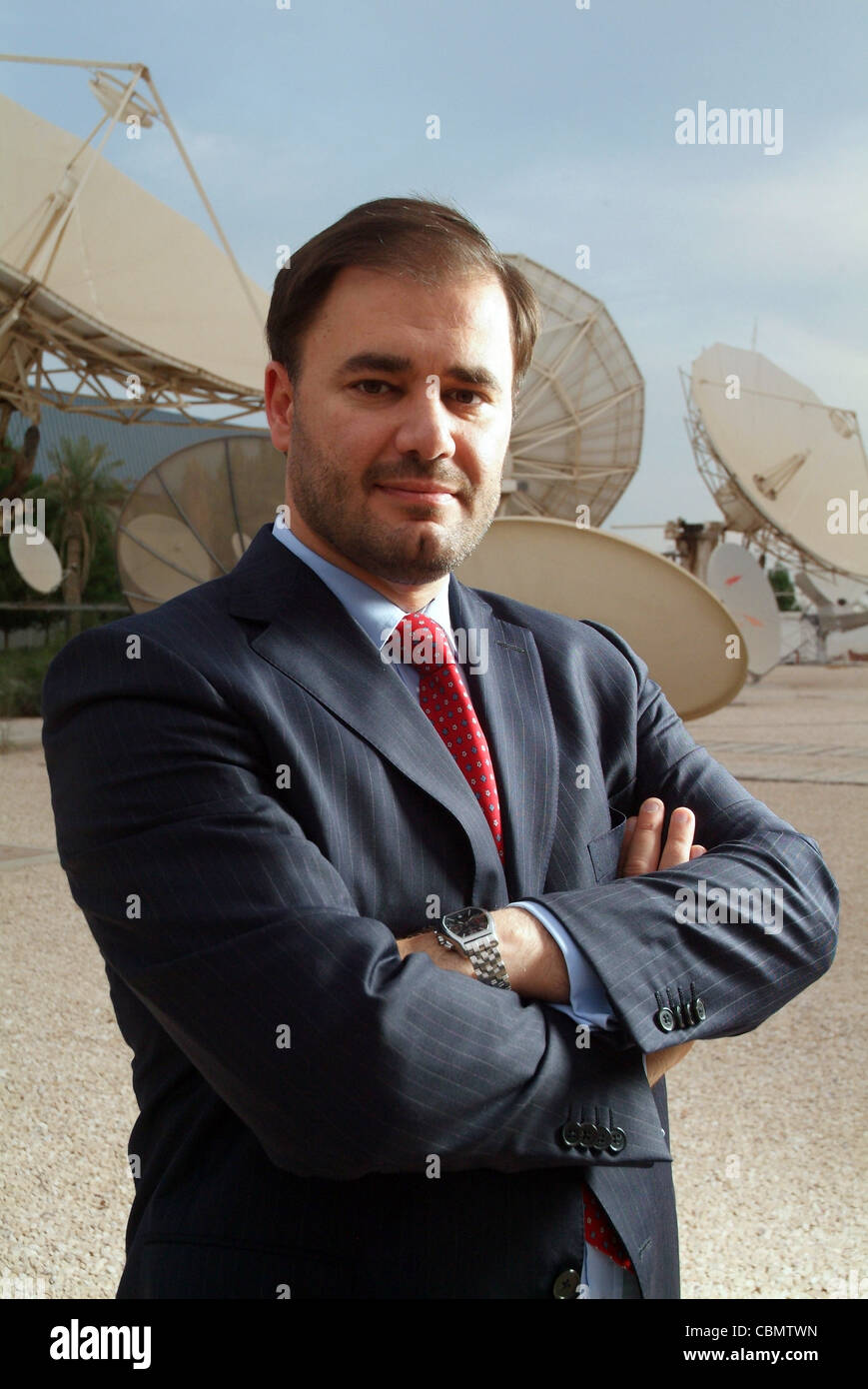 Waddah Khanfar Director General of Al Jazeera TV Satellite Network, at