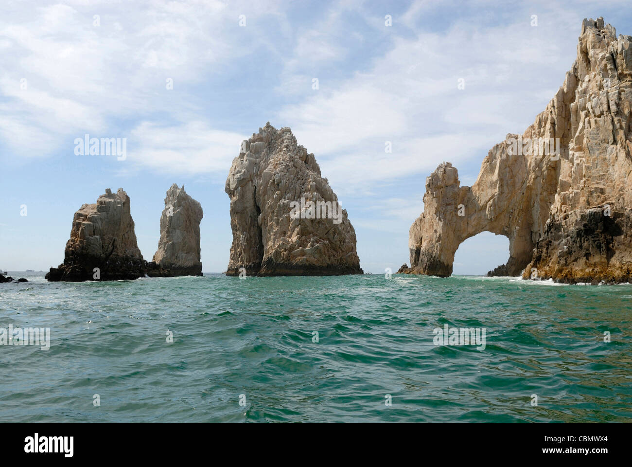Landmark Lands End Arch near Cabo San Lucas, Baja California, Mexico Stock Photo