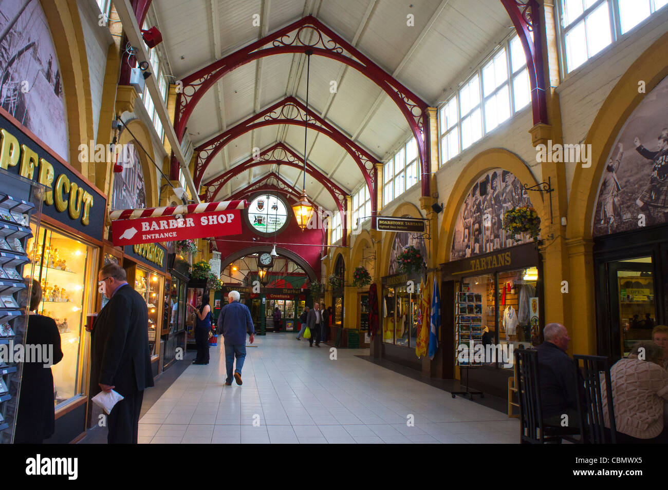 Victorian indoor Market, arcade, Inverness, Highland Region, Scotland
