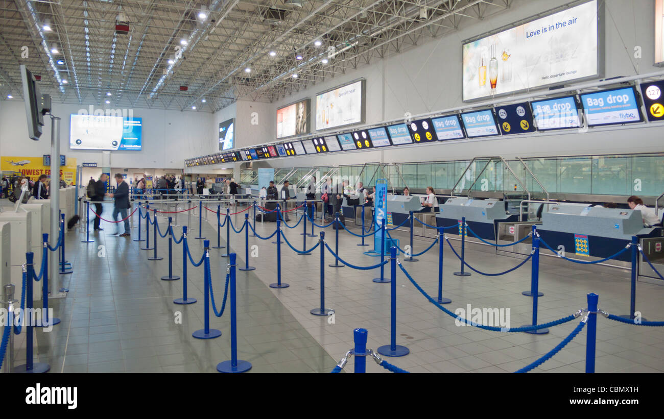 Birmingham International airport checkin desks area West Midlands