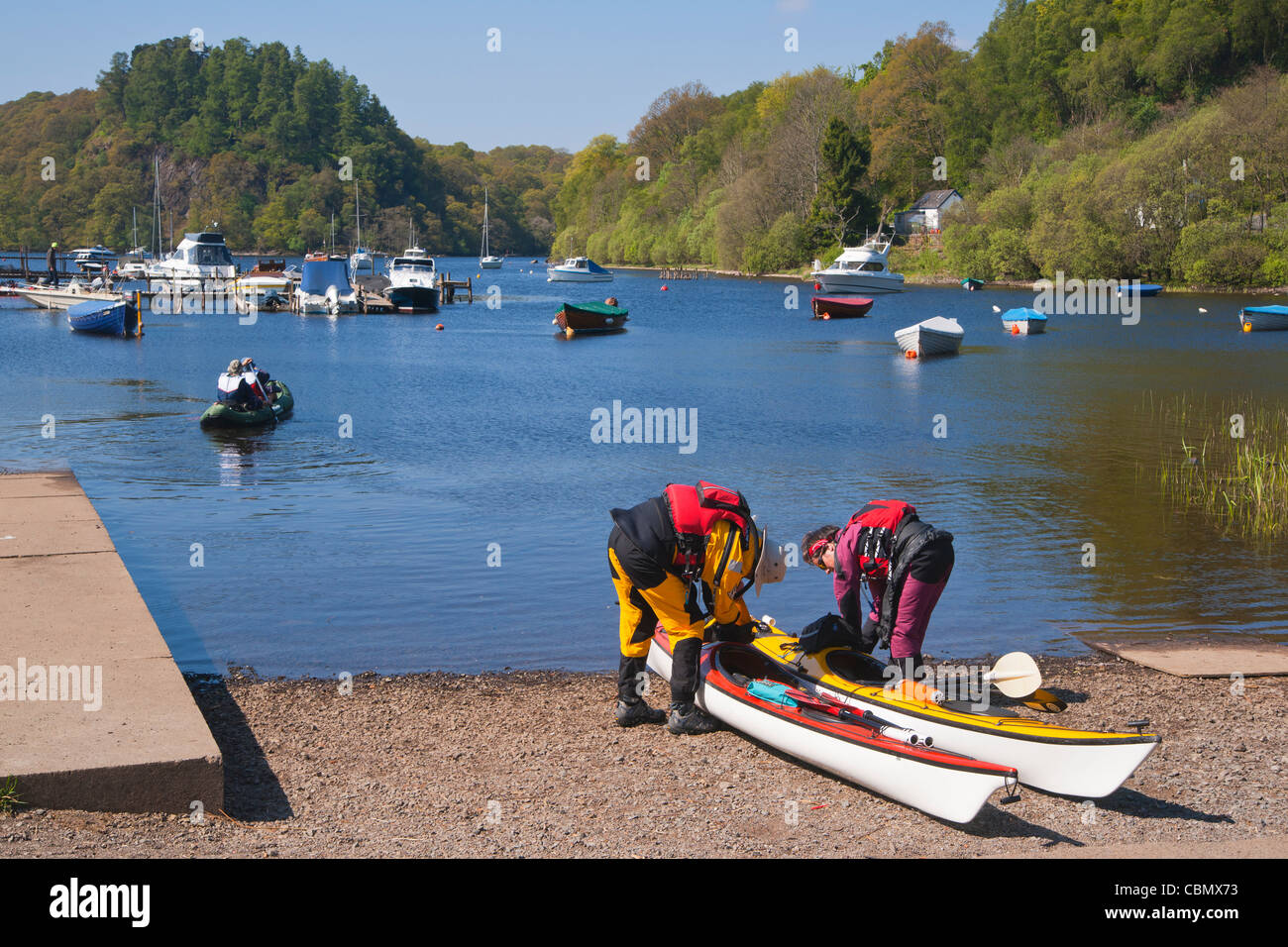 Kayak, canoe, Balmaha, Loch Lomond, Scotland Stock Photo Alamy