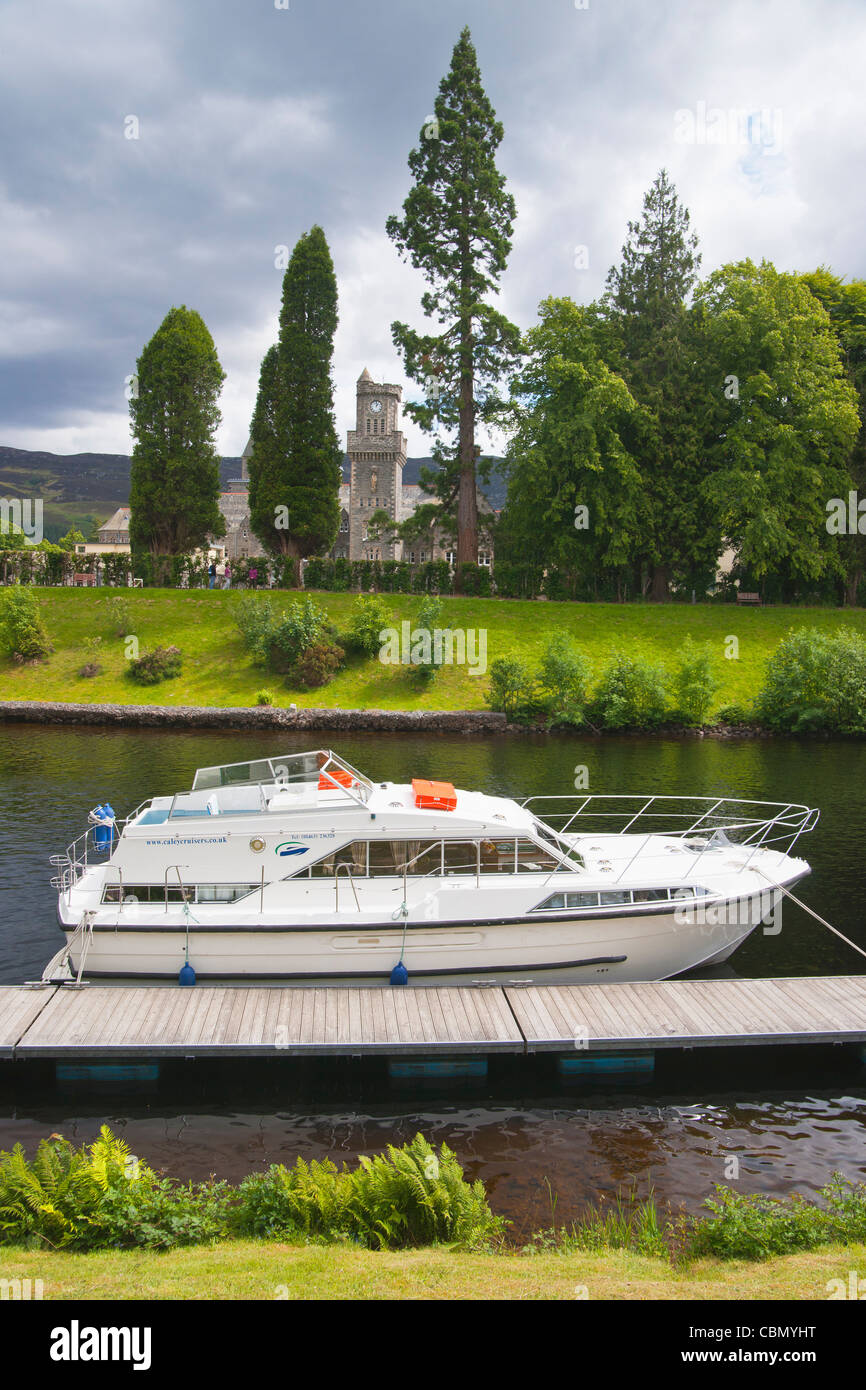 Cruising Loch Ness at Fort Augustus, Abbey, Inverness, Highland Region