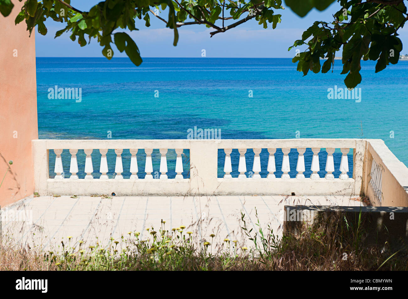 Mediterranean sea balcony hi-res stock photography and images - Alamy
