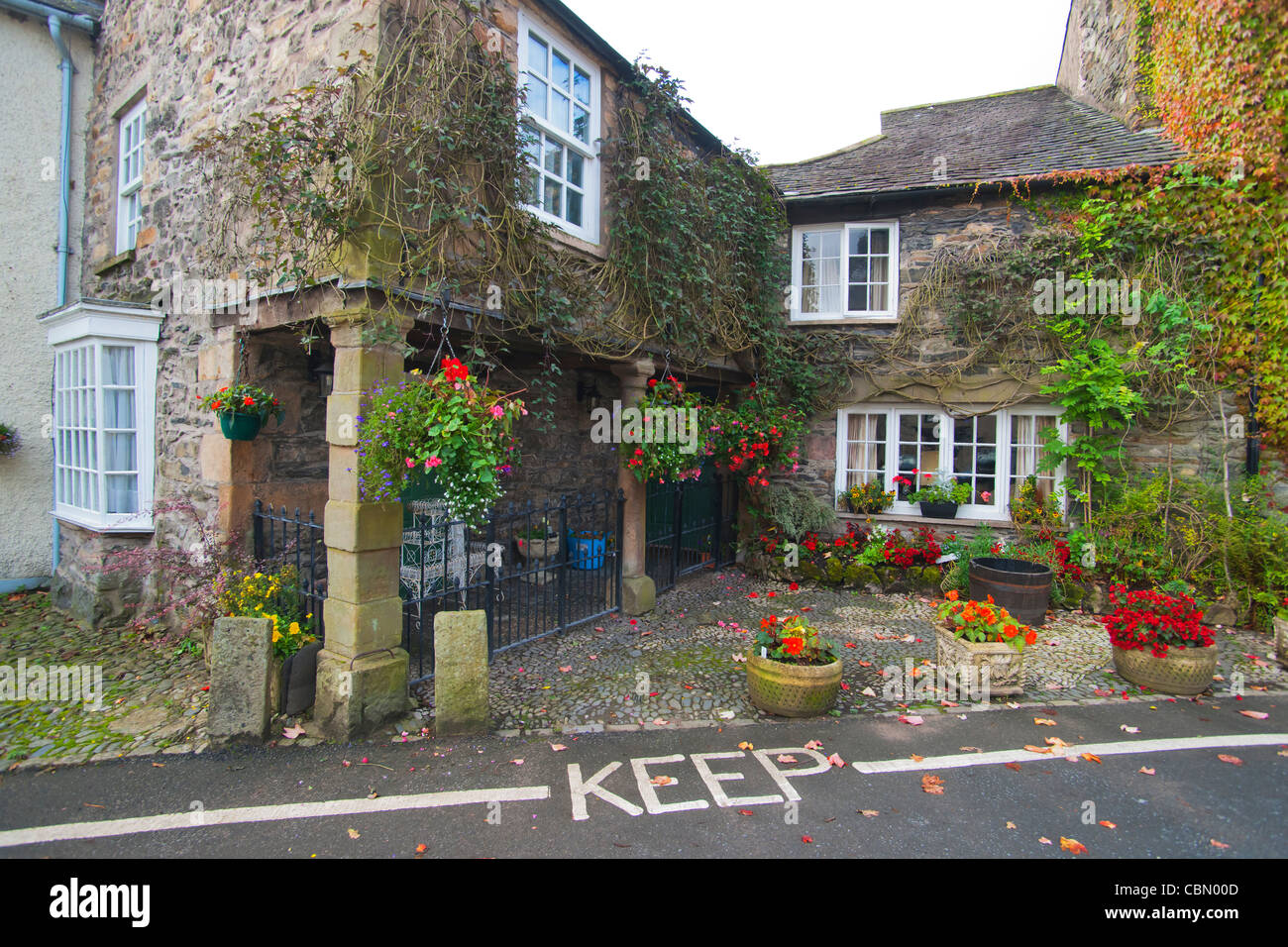 Cartmel village, Grange over Sands, Lake district, Cumbria, England Stock Photo Alamy
