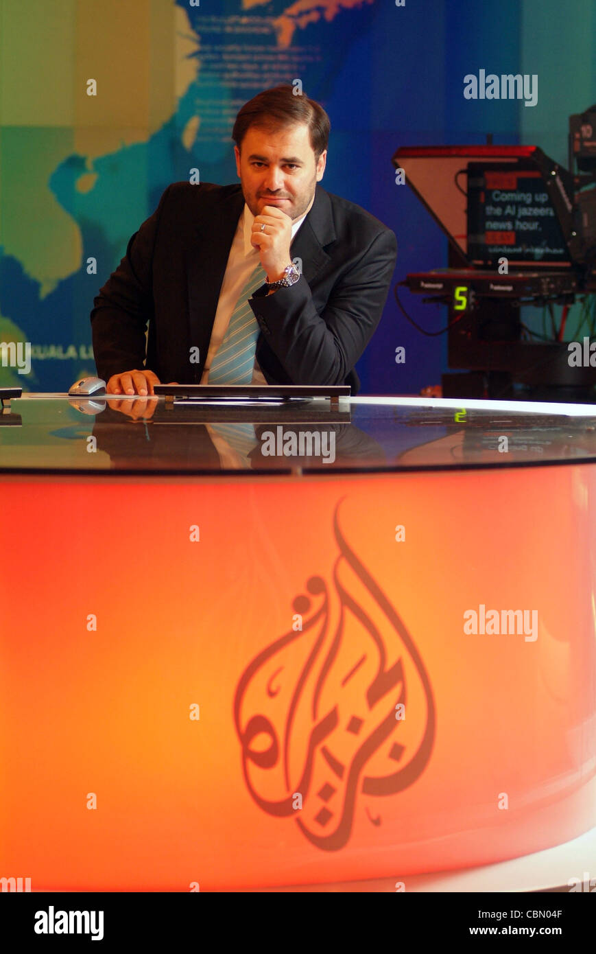 Waddah Khanfar Director General of Al Jazeera Satellite Network, in the