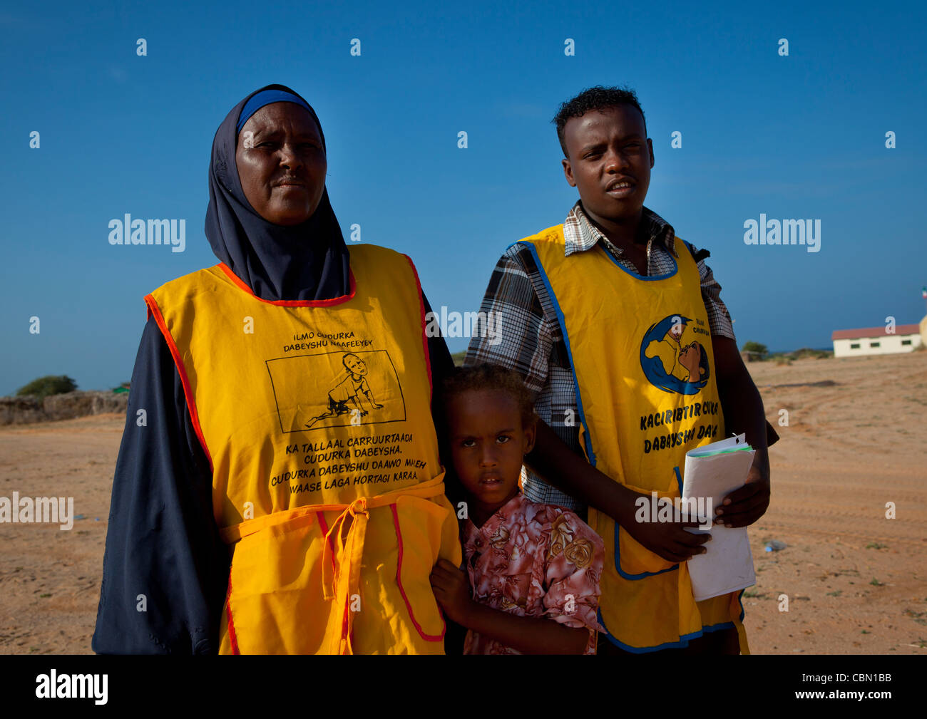 Polio Vaccination Campain In Somaliland Stock Photo