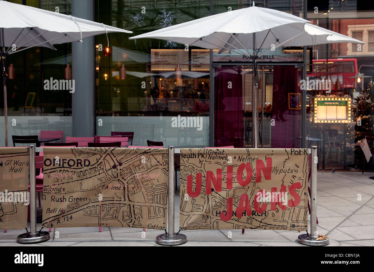 Union Jacks, Jamie Oliver's new restaurant in Holborn, London Stock Photo
