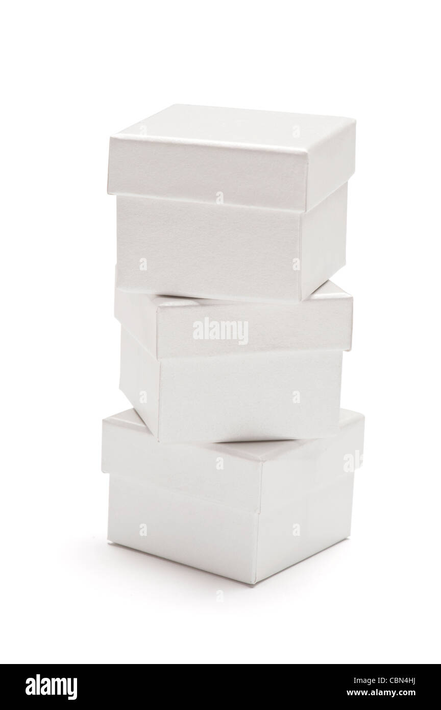 A stack of small gift boxes Stock Photo Alamy
