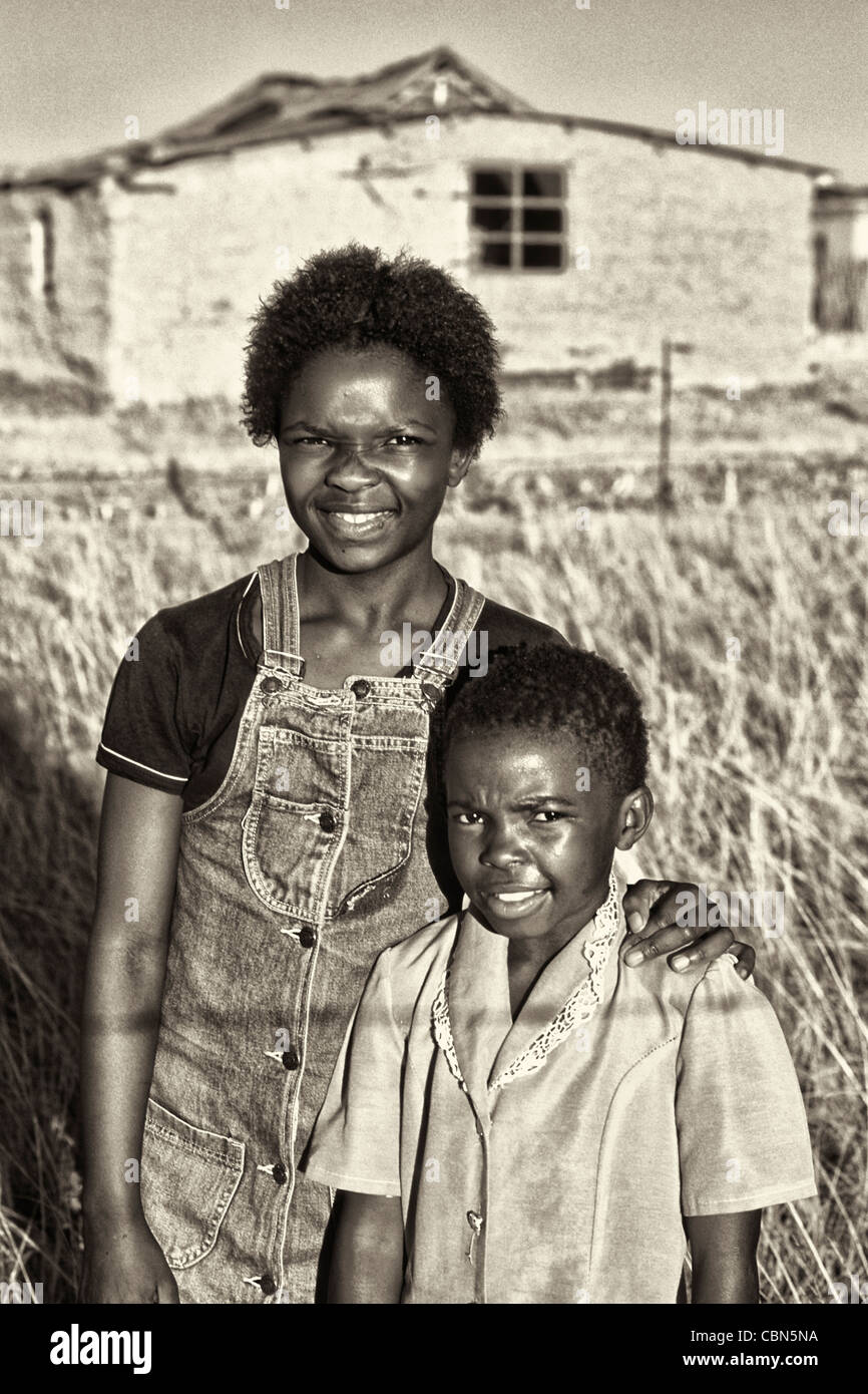 Brother and Sister Near Durban in South Africa Stock Photo Alamy
