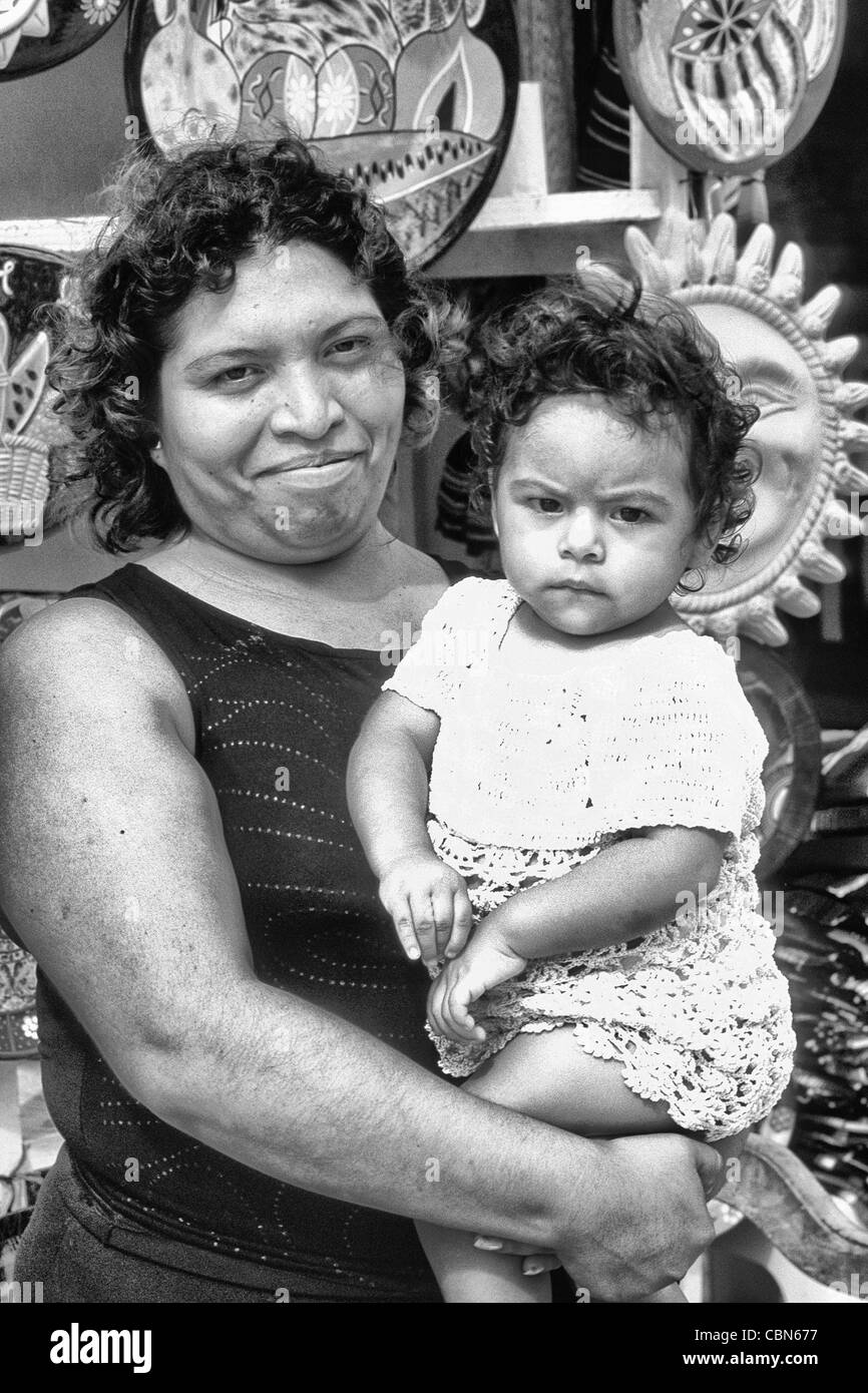 Native woman with child in Cozumel Mexico on the Yucatan Peninsula Stock  Photo - Alamy