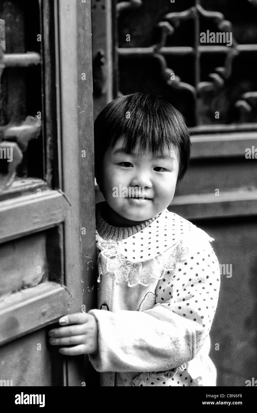 Young local child in Forbidden City Beijing China  Stock Photo